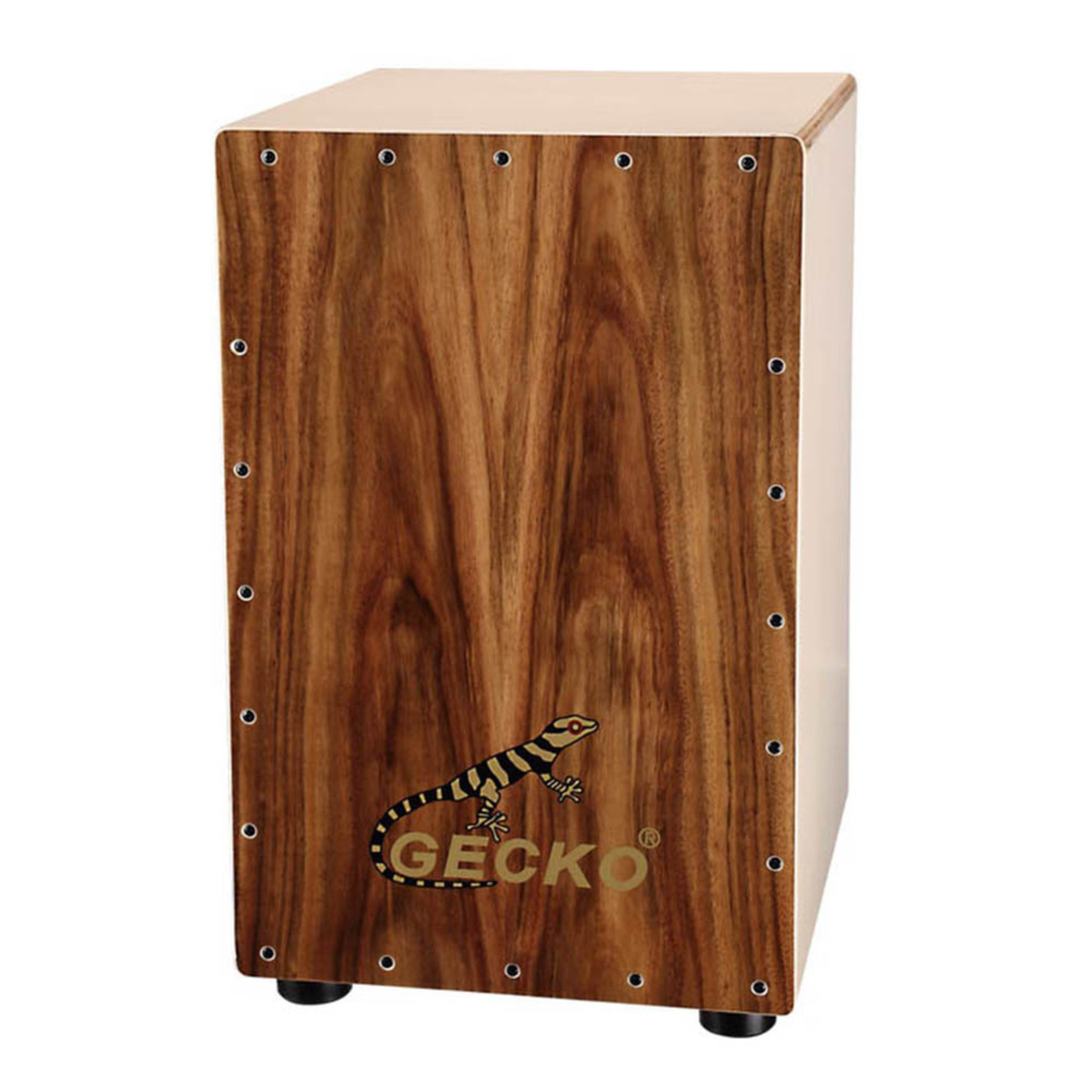 GECKO カホン CL10KOA ナチュラルコア採用モデル【木製：コア/バーチ】ボックスドラム 内部ギター弦仕様（31×30×48cm）専用ケース付