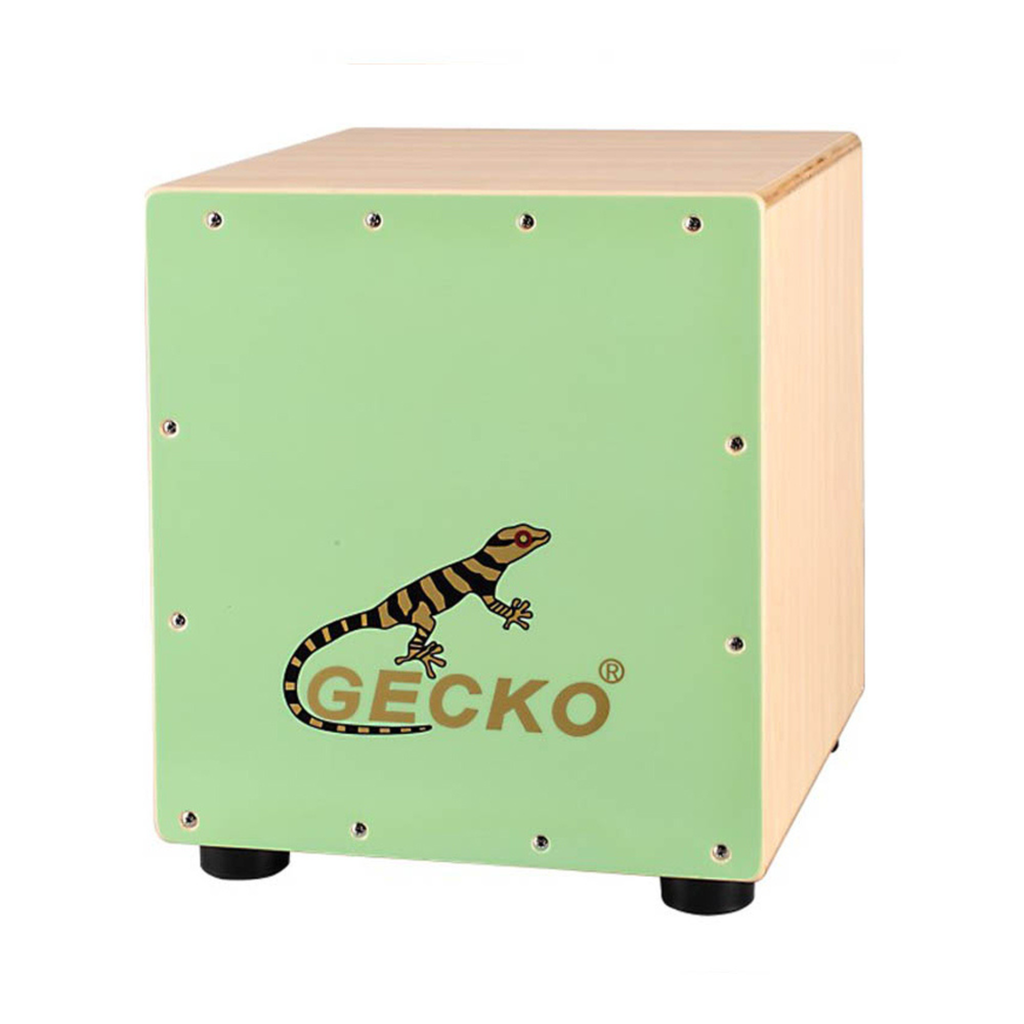 GECKO カホン CM65G ローサイズモデル【木製：バスウッド】ボックスドラム 内部ギター弦仕様（29.5×27.5×32cm）専用ケース付