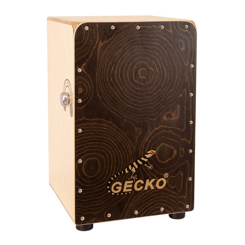 GECKO カホン CL50G スナッピー調節ダイヤル付【木製：ゴールデンエイジ/バーチ】ボックスドラム 可動式スナッピー仕様（31×30×48cm）専用ケース付