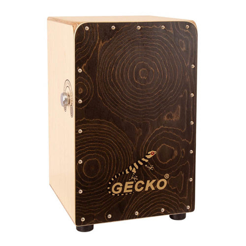 GECKO カホン CL50G スナッピー調節ダイヤル付【木製：ゴールデンエイジ/バーチ】ボックスドラム 可動式スナッピー仕様（31×30×48cm）専用ケース付