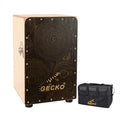 GECKO カホン CL50G スナッピー調節ダイヤル付【木製：ゴールデンエイジ/バーチ】ボックスドラム 可動式スナッピー仕様（31×30×48cm）専用ケース付