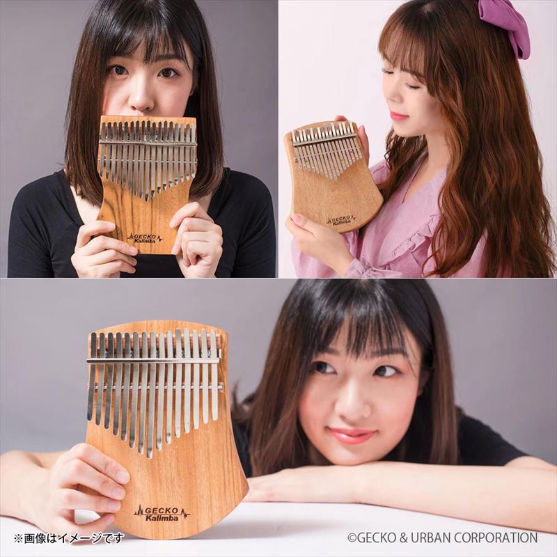 GECKO カリンバ GKL-700 ハンドメイドミニ【10キー / オクメ材】クラフト・DIYベース お子様にも最適なコンパクト設計 親指ピアノ