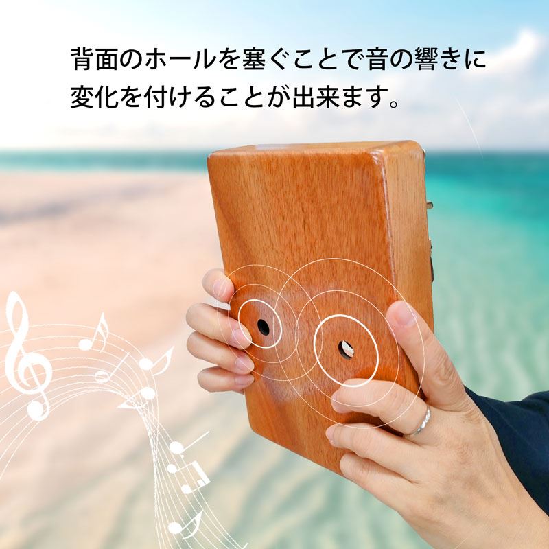 GECKO カリンバ GKL-100 バードデザイン【17キー / C調】オクメ材採用 美しい木目と上品な響き 親指ピアノ チューニングハンマー・初心者向け小冊子付